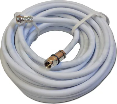 Produktbild von Outdoor F-Anschlusskabel Premium Line HQ Weiss 7,5m