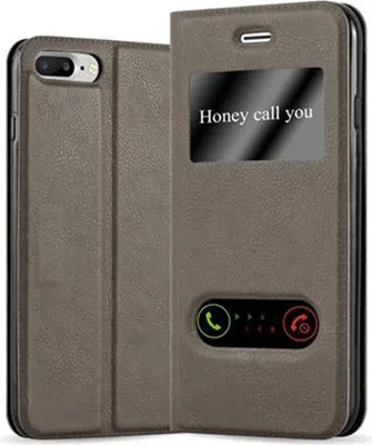 Obrázek produktu pro Cadorabo pouzdro pro Apple iPhone 7 PLUS / 7S PLUS / 8 PLUS v hnědé barvě Kryt na mobilní telefon Book Case Cover Etui