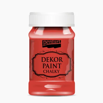 Immagine prodotto di PENTART Colore decorativo gessoso, 100 ml, rosso