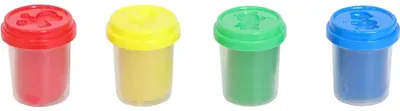 Immagine prodotto di Creathek Knete, set da 4 pezzi, colori base, 448g