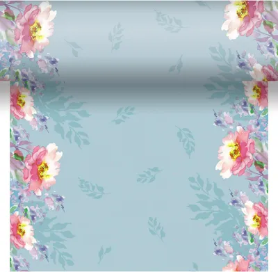 Image de Duni 3 en 1 motif floral fluide 40 x 480 cm