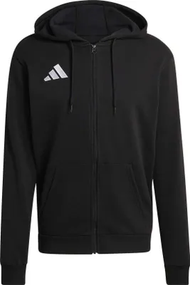 Immagine prodotto di Giacca con cappuccio adidas Entrada 26, taglia XS, colore nero/bianco