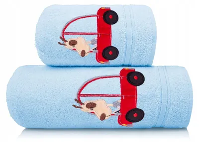 Zdjęcie produktu dla Ręcznik Dziecięcy 100% Bawełna 30X50 Błękitno-Granatowy