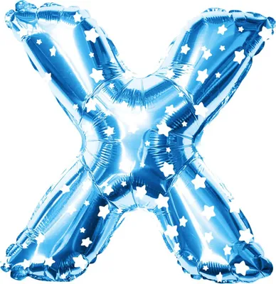Produktbild von Oblique Unique Folien Luftballon Buchstabe X Kinder Geburtstag Baby Shower Party Deko Ballon - blau