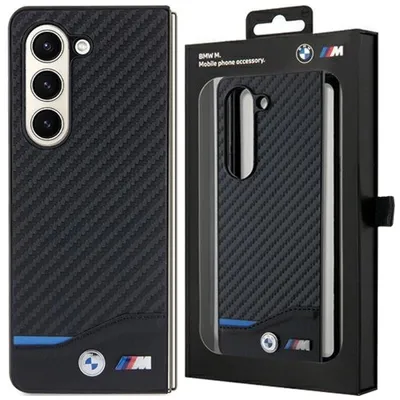 Produktbild von BMW M PolyurethanCarbon blau Line Case für Samsung Galaxy Z Fold 5 schwarz