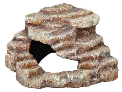 Zdjęcie produktu dla Kamień narożny z jaskinią i platformą 14 × 11 × 14 cm