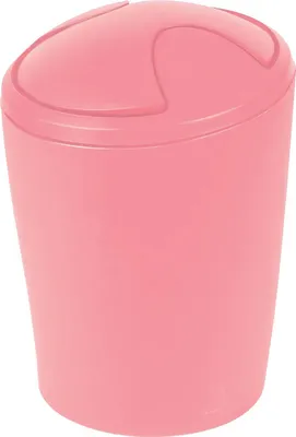 Produktbild von Spirella Kosmetikeimer "Move" Abfalleimer Schwingdeckeleimer | Kunststoff | 2 Liter | Rosa
