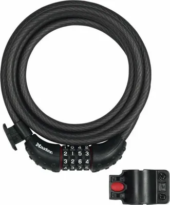 Zdjęcie produktu dla Stalowa linka szyfrowa Master Lock 8120EURDPRO do roweru - 1,8 m