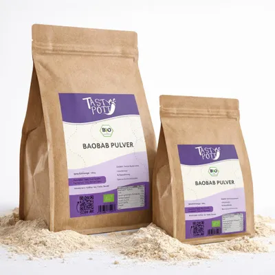 Produktbild von Tasty Pott Baobab Pulver - im Beutel - 2 Beutel
