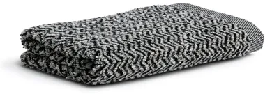 Zdjęcie produktu dla MÖVE Brooklyn, 80 x 150 cm, Bawełna, Bielizna, Wiskoza, Czarny, Naturalny, 1 szt.