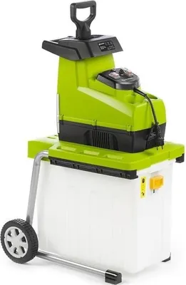 Obrázek produktu pro Zahradní drtič Fieldmann FZD 5015-E, 2800 W, průměr až 44 mm, sběrný koš 60 l, automatický podavač, zpětný chod