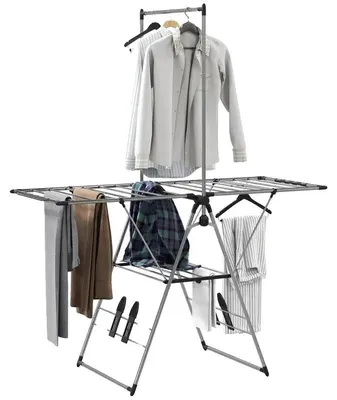 Produktbild von Wäscheständer, faltbares Design, verstellbare Flügel, T0002-01-15427
