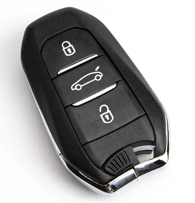 Produktbild von Techstar-Autoschlüsselgehäuse mit 3 Tasten, kompatibel mit Citroën C2, C3, C4, C5, Berlingo, Jumper, Jumpy, Xsara – Schlüsselblatt HU83