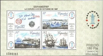 Produktbild von Briefmarken Spanien 1987 Mi Block30 (kompl.Ausg.) postfrisch ESPAMER 87
