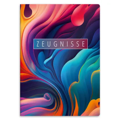 Produktbild von DIN A4-Map mit Motiv für Zertifikate - 20 steife Einsteckfächer - für Mädchen, Jungen, Kinder, Schüler (Farbmuster)