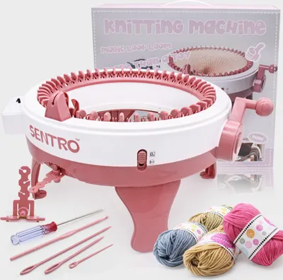 Produktbild von Sticken Stricken und Weben Für Kinder, Strickmaschine, 48-Nadel-Strickmaschine, Große Kinder Handstrickset, Schnellstrickmühle, mit 48 Nadeln