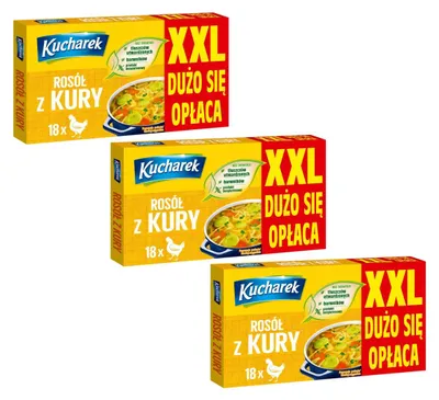 Produktbild von Kucharek Hühnerbrühe 540g - 54 Würfel - Hühner Brühe für Hühnersuppe Klare Suppe