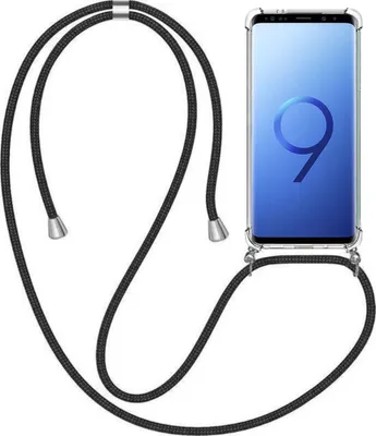 Image de Housse de téléphone portable adaptée au Samsung Galaxy S9
avec chaîne de téléphone et pare-chocs - TPU Backcover antichoc avec bande -
Smartphonica