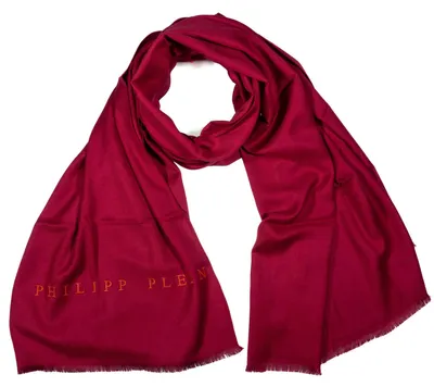 Immagine prodotto di Sciarpa, foulard o scialle Philipp Plein con logo ricamato, colore: lampone