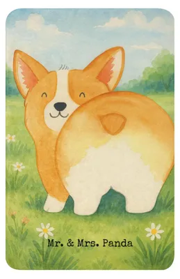 Produktbild von Mr. & Mrs. Panda Decke Corgi Po Design 100 x 150 cm - Weiß - Geschenk, Spruch, Hund, Heimdecke, Corgie, Sprüche, Wärmedecke, Winterdecke, Kuscheldecke, Überwurf