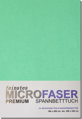 Produktbild von Microfaser-Jersey-Spannbetttuch 180 bis 220 cm GRÜN