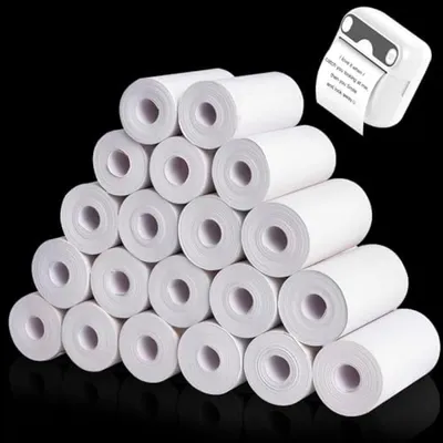 Productafbeelding van PromoHome® Thermorollen – 20 stuks voor mini-printers, 57 mm x 0,57 m, wit