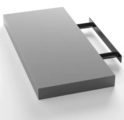 Obrázok produktu pre Nástenná polica, sivá MDF, 50 cm, nosnosť 15 kg