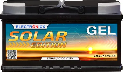 Produktbild von Electronicx Solar Edition Gel Batterie 120 AH 12V Solar Versorgung Solarbatterie ▶ Premium Batterie 12V Wartungsfrei  Versand DE