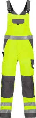 Produktbild von Dassy Warnschutz Latzhose Toulouse PESCO74 MINUS Gr. 48 neongelb/zementgrau