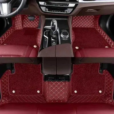 Image de Tapis de sol pour voiture, protection pour toutes saisons, design antidérapant, double couche
