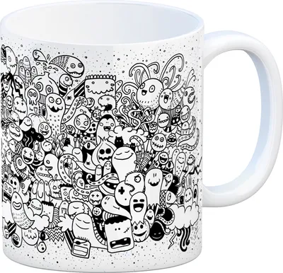 Produktbild von Kaffeebecher mit Monster Motiv Kaffeetasse Tasse