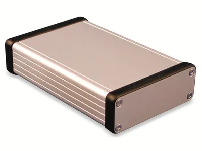 Produktbild von HAMMOND Aluminium-Gehäuse 1455J1201, Extrudiertes Aluminium, IP54, 120x78x27 mm