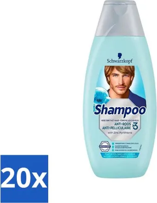 Produktbild von Schwarzkopf - Anti-Schuppen Shampoo - Gegen Schuppen & Juckreiz - 400 ml - Vorteilspack - 20 Stücke