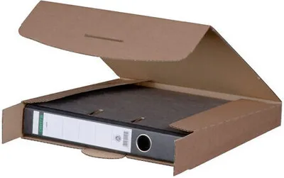 Produktbild von 20x Ordnerversandkarton 320x288mm für 50 bis 80mm Breite braun
