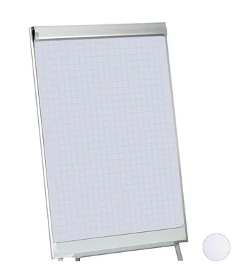 Produktbild von Flipchartpapier Flipchartblock Flipover-Papier - Kariert - 50 Blatt - 57 x 81 cm - 60 g/m² - Weiß