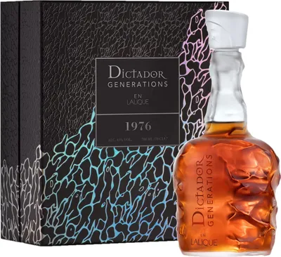 Produktbild von Dictador Generations en LALIQUE 1976 43% Vol. 0,7l in Geschenkbox mit Sample 0,03l