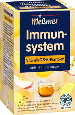 Immagine prodotto di Meßmer Sistema immunitario Tè alla mela e al limone e zenzero 16 bustine