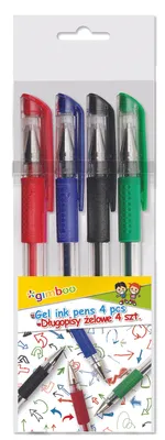 Produktbild von Gélové perá Gimboo 0,5 mm klasické farby, 4 ks