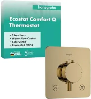 Zdjęcie produktu dla Hansgrohe Ecostat Comfort Q Termostat podtynkowy dla 2 odbiorników, 33713990
