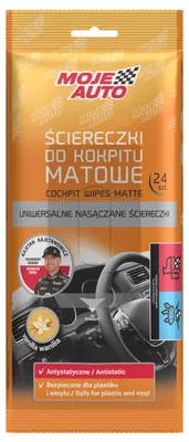 Produktbild von Moje Auto Cockpit-Pflegetücher matt Vanille, 24 Stück