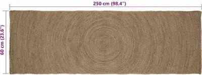 Immagine prodotto di Tappeti vidaXL Grigio 60 x 250 cm Juta