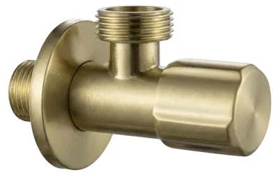 Immagine prodotto di Valvola Ad Angolo Rea 02 1/2" X 3/4" Oro Spazzolato