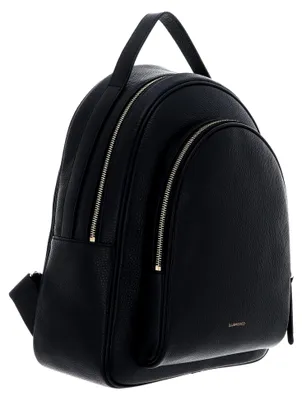 Produktbild von Leder Rucksack Malory Backpack Grained Leather Noir schwarz