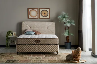 Productafbeelding van Pointhome Bambi boxspringbed set, 180x200 cm, hoogte 40 cm, Comfort Balance, tweezijdige matras, bonellvering, bestaande uit: 1 matras, 1 bedbodem, 1 hoofdbord