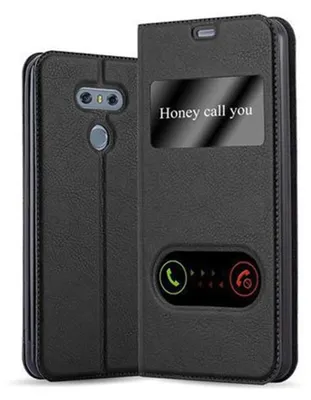 Produktbild von Cadorabo Schutzhülle für LG G6 Hülle in Schwarz Handyhülle Book Case Cover Etui