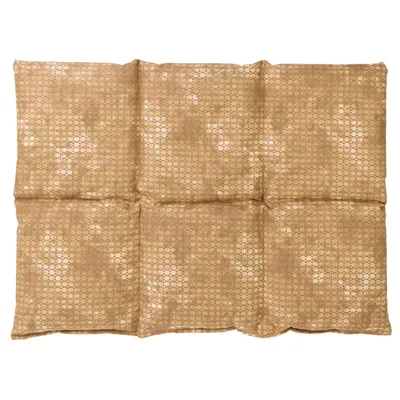 Produktbild von Rapssamenkissen groß 40x30cm 6-Kammer - batik-gold - Wärmekissen Körnerkissen z.B. als Rückenkissen / Bauchkissen