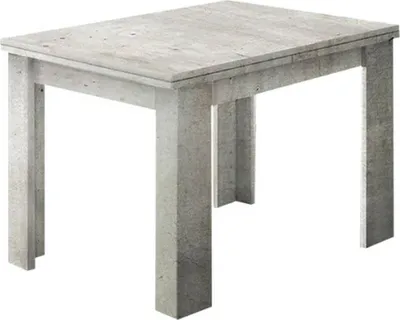 Immagine prodotto di Dmora Tavolo Allungabile Airin 90x90x75h cm Grigio Cemento, 8 Posti Allungabile  Italy