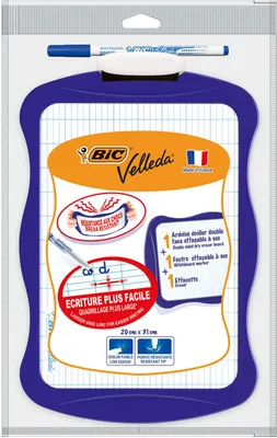Image de Bic 841362 BIC KIDS Tableau blanc Velleda, dimensions : (L) 200 x (H) 300 mm