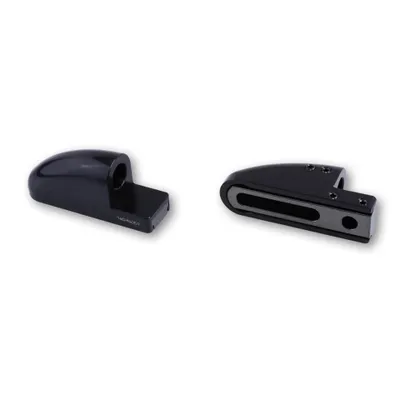 Produktbild von HIGHSIDER CNC Verkleidungsspiegel Adapter FB-1 kurz, schwarz, Set
