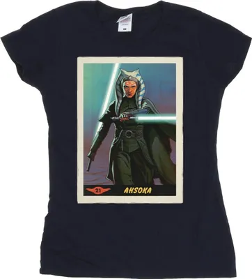 Produktbild von Star Wars - "The Mandalorian" T-Shirt für Damen BI43218 (M) (Marineblau)